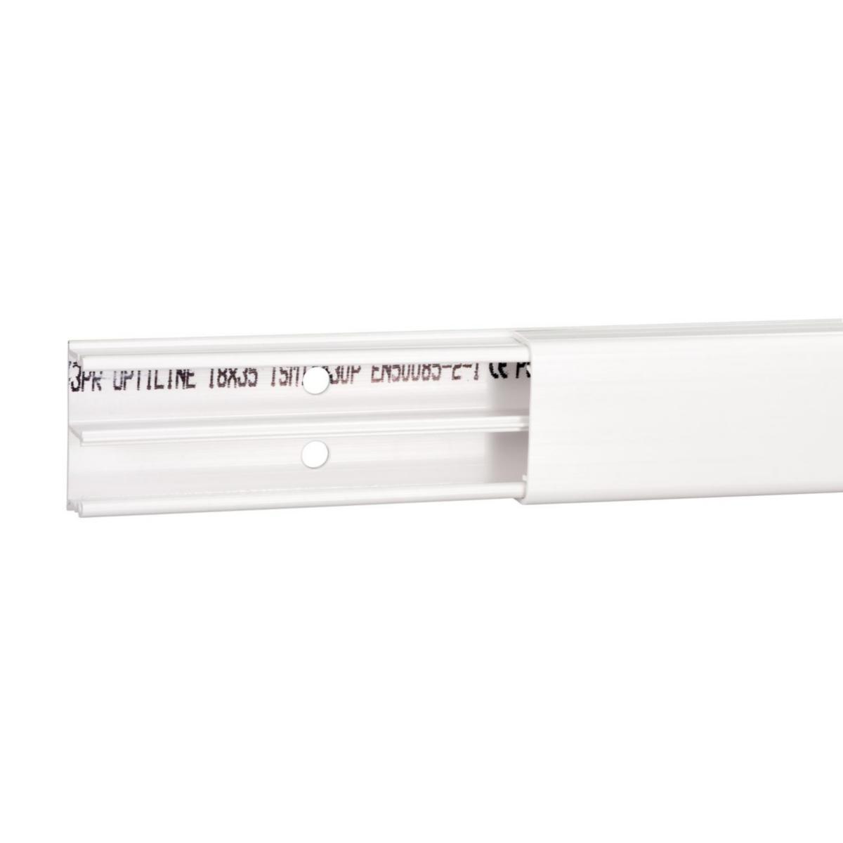Minikanal Optiline 1835, Schneider-Electric - MINIKANAL 18X35 PC/ABS R9003