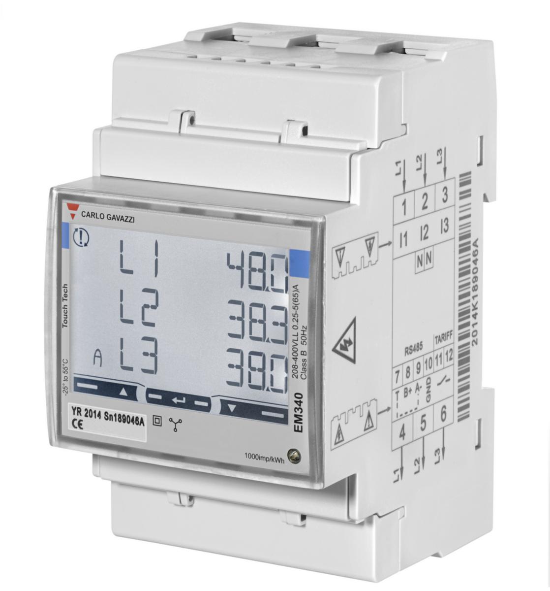 Elmätare EM330 - ENERGIMÄTARE MID 3-F 5A MODBUS EM330DINAV53HS1PFB