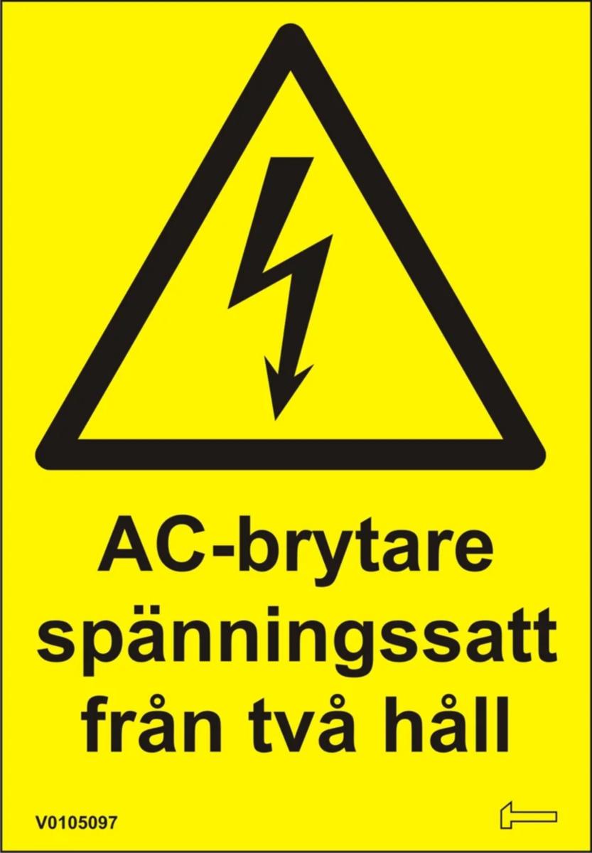 Dekal för Solcells-/Energilagringssystem - DEKAL - AC-BRYTARE SPÄNNINGSS