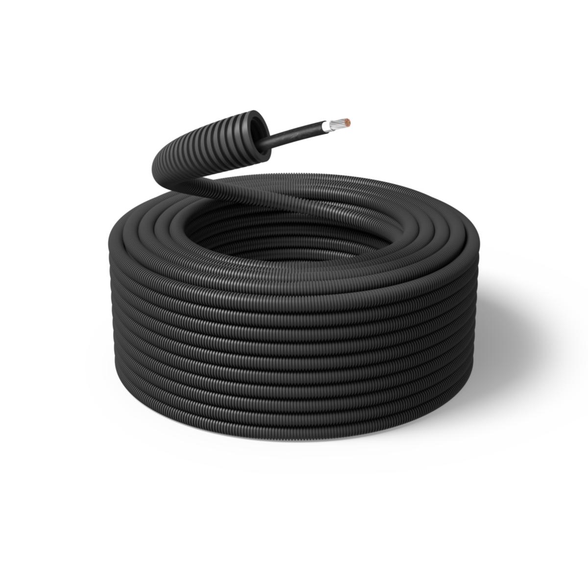 Flexrör fördragen UV med solcellskabel - FLEXRÖR UV 16/H1Z2Z2-K 1X6 