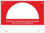 Skylt för PV anläggning