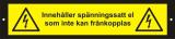 Skylt för PV anläggning